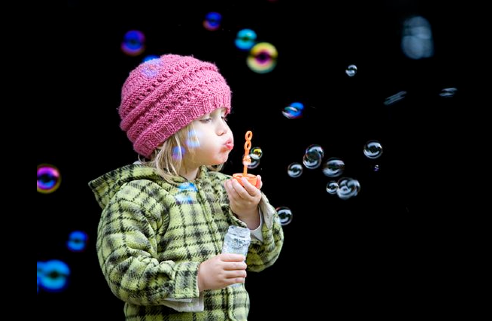 Pamela Leigh Richards Blowing Bubbles Child